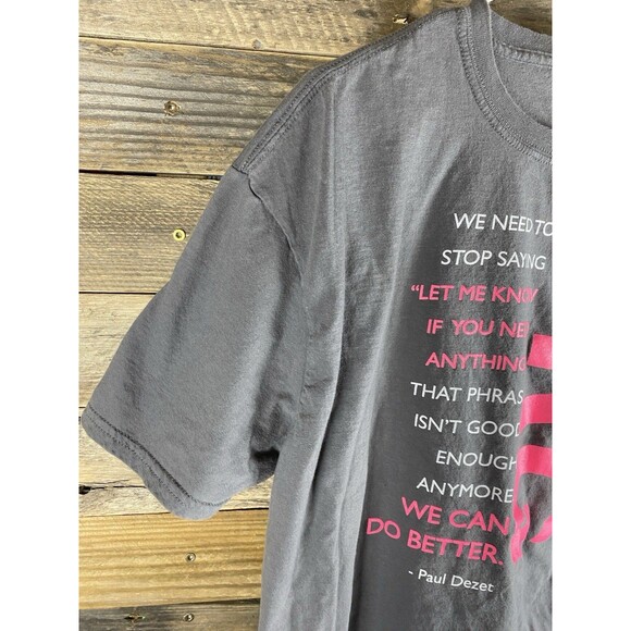 Unisex PRG Sz XL Gray Short Sleeve Quote T-Shirt We Can Do Better - Picture 2 of 10